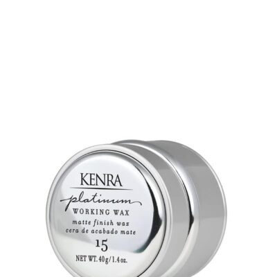 Kenra Platinum Working Wax 15 | Matte Finish Styler | Provides Medium, Flexible Hold | Non-Greasy | Crème-Based Formula To Texturize & Mold Styles | All Hair Types
