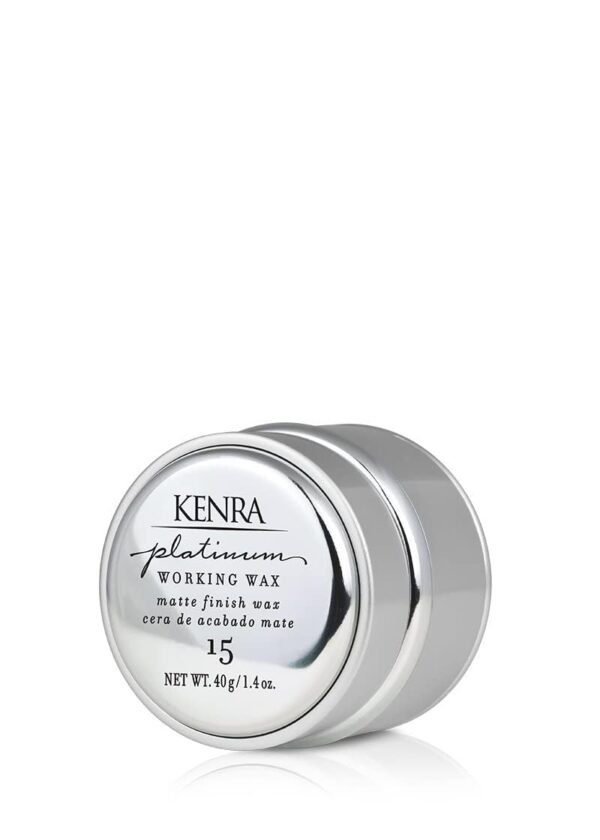 Kenra Platinum Working Wax 15 | Matte Finish Styler | Provides Medium, Flexible Hold | Non-Greasy | Crème-Based Formula To Texturize & Mold Styles | All Hair Types
