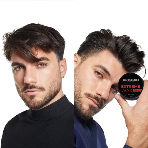 619nQsUWiGL._SL1280_.jpg TRENDSTARTER Extreme Hair Wax – Strong Hold Matte Styling Pomade, Water-Based & Flake-Free for All Hair Types (4oz)