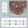61R6S0f6FLL._SL1200_.jpg 24Pcs Summer Beach Press on Nails Short Square White Fake Nails with Fish & Shell Design – Easy DIY Manicure Set