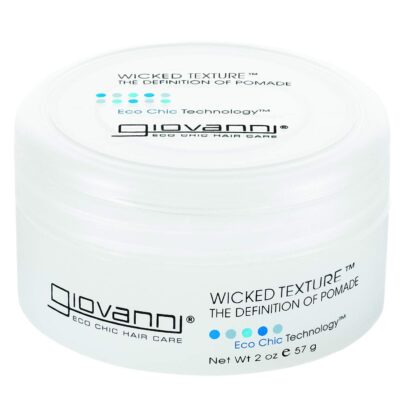 GIOVANNI Wicked Texture The Definition Of Pomade - Styling Hair Pomade, Helps to Shape Hair & Smooth Texture, Water Based Pomade that Washes Out Easily, Vegan, Paraben Free, Color Safe - 2 Oz