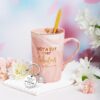 Not A Day Over Fabulous Birthday Mug Gift Set for Women – Luxury Coffee Cup with Bracelet, Candle, Bath Bomb & More
