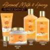 Almond Milk & Honey Spa Gift Basket for Women – 10-Piece Self-Care Set, Shower Gel & Relaxation Essentials