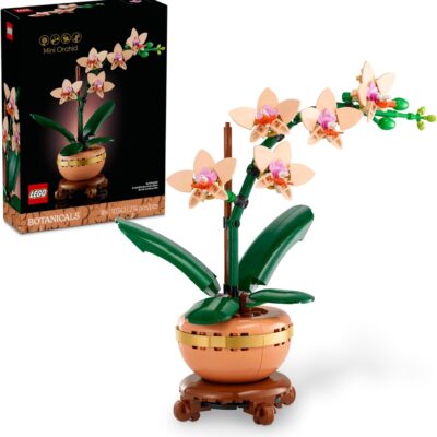 LEGO Botanicals Mini Orchid Building Set - Artificial, Fake Orchid for Home Decor, Adults Ages 18+ - Gift for Birthdays - Indoor Plant Decorations for Table, Desk, Office - 10343