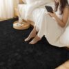 Merelax Plush Area Rug – Soft, Fluffy, Machine Washable, Non-Slip Indoor Rug for Bedroom & Living Room