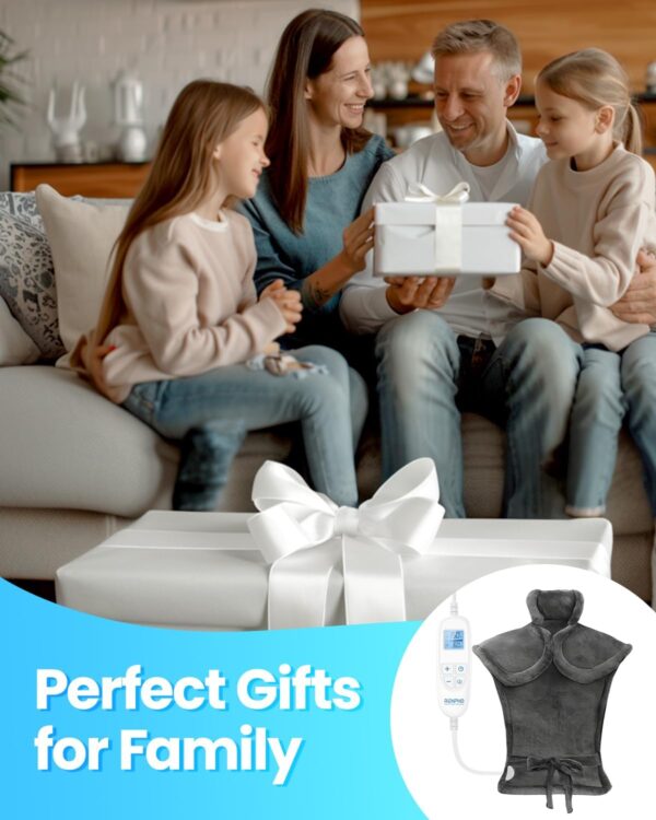 RENPHO Large Electric Heating Pad for Back, Neck & Shoulder Pain Relief – Wearable Heat Therapy with Adjustable Settings, FSA Eligible, 24"x33"