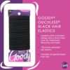 Goody Ouchless Elastic Hair Ties 30-Pack Black 4MM No-Damage Ponytail Holders – Strong & Comfortable for All Hair Types