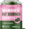Women’s Fat Burner Gummies for Weight Loss | Green Tea, Green Coffee Bean, Garcinia Cambogia & Ketones | Fat Burners for Women Weight Loss Gummies | Green Tea Fat Burner Supplements | 60 Count