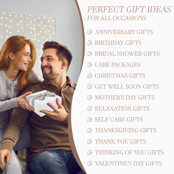 Extalow Coconut Lavender Spa Gift Set for Women – Relaxing Bath & Body Care Basket, Perfect Self-Care Gift for Mom, Sister, Wife