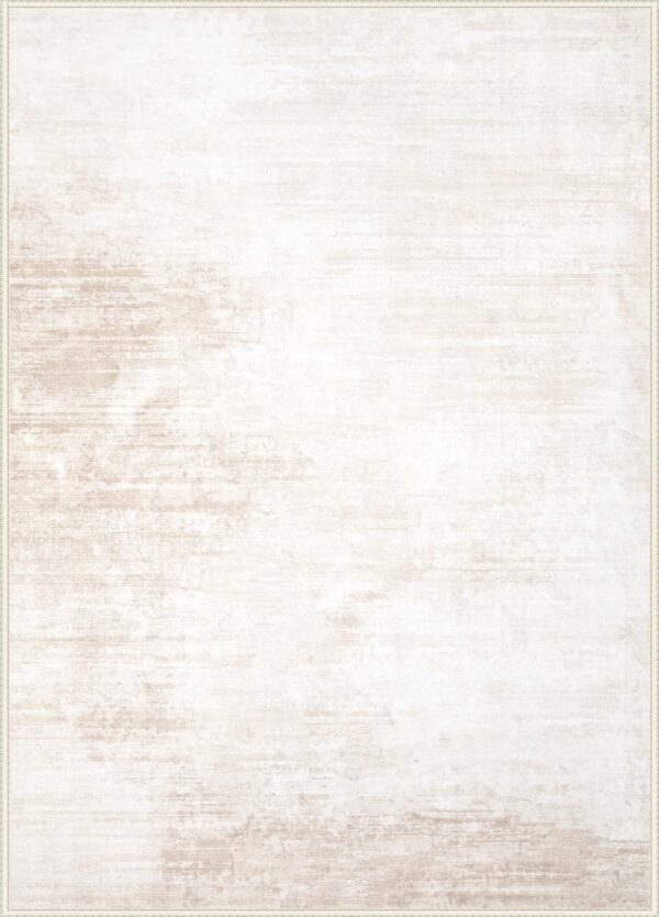 Modern Abstract Washable Area Rug 5x7 | Soft, Non-Slip, Stain-Resistant Carpet for Living Room, Bedroom & Office (Beige)