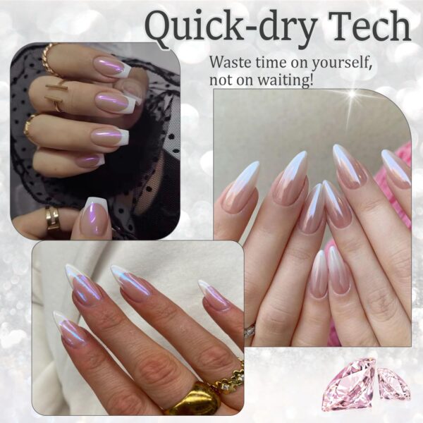 AZUREBEAUTY Chrome Pearl Nail Polish – Quick Dry, Lustrous DIY Manicure & Pedicure