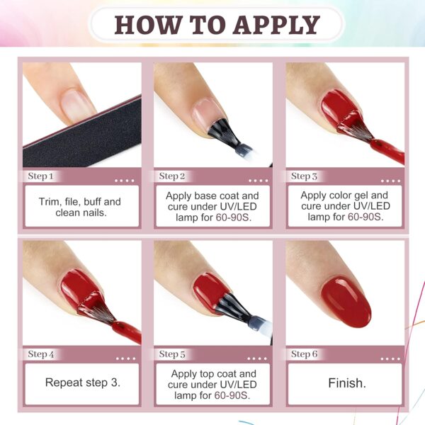 JODSONE 36-Piece Gel Nail Polish Set for Women | 32 Colors with Base & Top Coat, Matte, Glossy & Glitter Finish | Home Manicure Kit