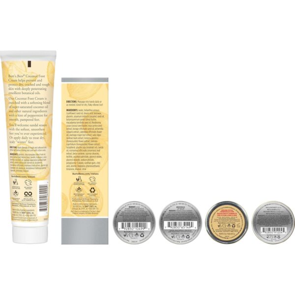 818tQuyjSHL._SL1500_.jpg Burt’s Bees Classic Gift Set – Natural Skincare Tin with Lip Balm, Hand Creams & Foot Care