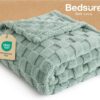 81GWChqt32L._AC_SL1500_.jpg Bedsure Sage Green Throw Blanket for Couch - Checkered Fleece Blankets Gifts for Women Men Girls, Cute Soft Cozy Throw for Bedroom Home Decor Gifts, 50x60 Inches