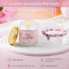 Not A Day Over Fabulous Birthday Mug Gift Set for Women – Luxury Coffee Cup with Bracelet, Candle, Bath Bomb & More