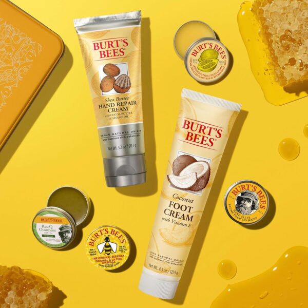 81UpLQCLZL._SL1500_.jpg Burt’s Bees Classic Gift Set – Natural Skincare Tin with Lip Balm, Hand Creams & Foot Care