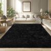 Merelax Plush Area Rug – Soft, Fluffy, Machine Washable, Non-Slip Indoor Rug for Bedroom & Living Room
