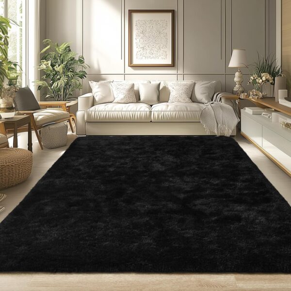 Merelax Plush Area Rug – Soft, Fluffy, Machine Washable, Non-Slip Indoor Rug for Bedroom & Living Room