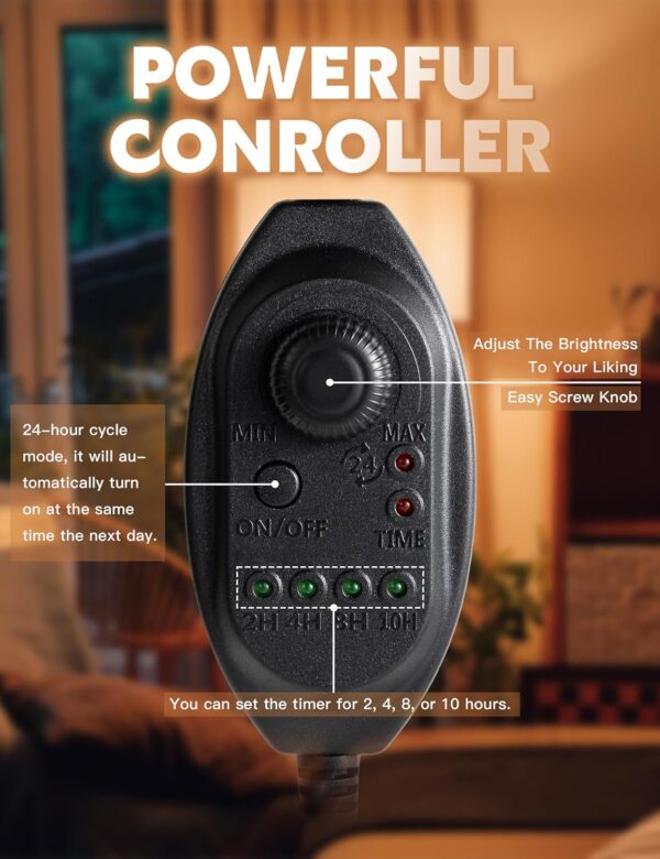 Elegant Candle Warmer Lamp with Timer ✨ Safe Wax Melt Warmer & Adjustable Dimmable Light – Cozy Home Decor & Gift