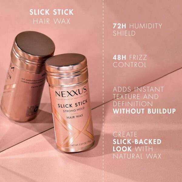 81upRTGtPlL._SL1500_.jpg Nexxus Strong Hold Hair Wax Stick for Sleek Slicked-Back Styles – StyleProtect Technology, Frizz & Flyaway Control, 2.33 oz