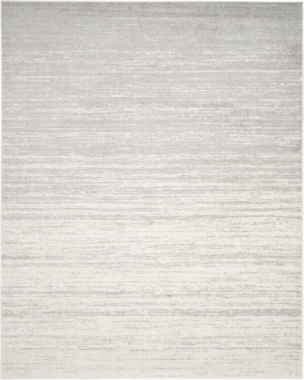 SAFAVIEH Adirondack 8x10 Area Rug – Ivory & Silver Modern Ombre Non-Shedding Rug