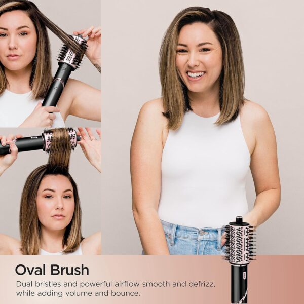 Shark FlexStyle Hair Dryer & Multi-Styler | Portable Blow Dryer Brush, Curling Tool & Volumizer with 6 Attachments – HD440BK