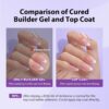 1757793509_715udpgdjwL._SL1500_.jpg BTArtbox 150 Pcs French Tip Press On Nails with Builder Gel & Portable Nail Lamp – 3-in-1 X-Coat Nail Extension Kit
