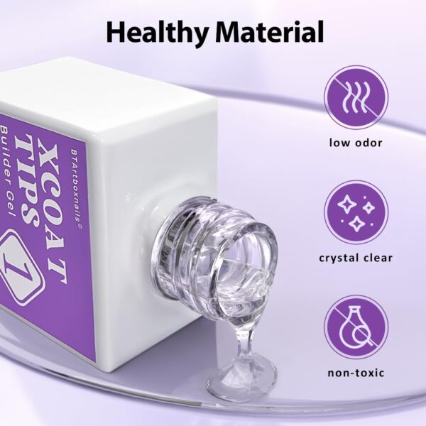 1757793513_61nvIL9qirL._SL1000_.jpg BTArtbox 150 Pcs French Tip Press On Nails with Builder Gel & Portable Nail Lamp – 3-in-1 X-Coat Nail Extension Kit