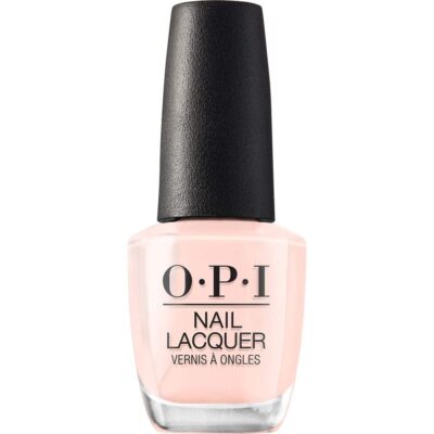 OPI Nail Lacquer Nail Polish | Sheer Light Nude Pink Crème Chip Resistant Nail Polish | Vegan, Fast Drying, Streak Free