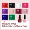 12-Piece Nail Polish Kit with 10 Colors + Base & Top Coat – Fast-Drying, Vibrant Shades | Perfect Gift for Women
