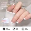 GAOY White Swirl Gel Nail Polish – 12ml Fine Brush for French Manicure & Nail Art