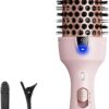 Wavytalk Thermal Brush, Blowout Express 1.5 Inch Negative Ion Thermal Round Brush Creates Blowout Look Makes Hair Shinier & Smoother, Dual Voltage, Easy to Use (Pink)