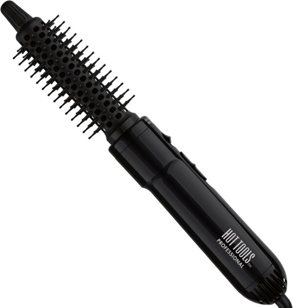 Hot Tools Pro Artist Hot Air Styling Brush | Style, Curl and Touch Ups (1”) Black