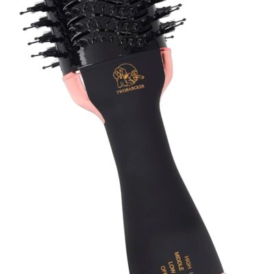 Hair Dryer Brush Blow Dryer Brush in One, 4 in 1 Ionic Hair Dryer and Styler Volumizer with Oval Titanium Barrel, Hot Air Straightener for Smooth Frizz-Free Blowout