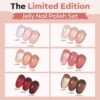 Modelones 6-Color Sheer Nude Jelly Nail Polish Set – Quick Dry, Natural Shades for DIY Nail Art