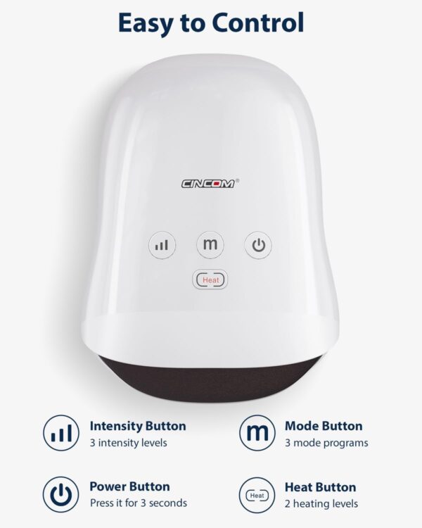 61cPPXqIvKL._AC_SL1500_.jpg CINCOM Cordless Hand Massager with Heat & Compression – Pain Relief for Arthritis, Carpal Tunnel & Stiff Hands (White)