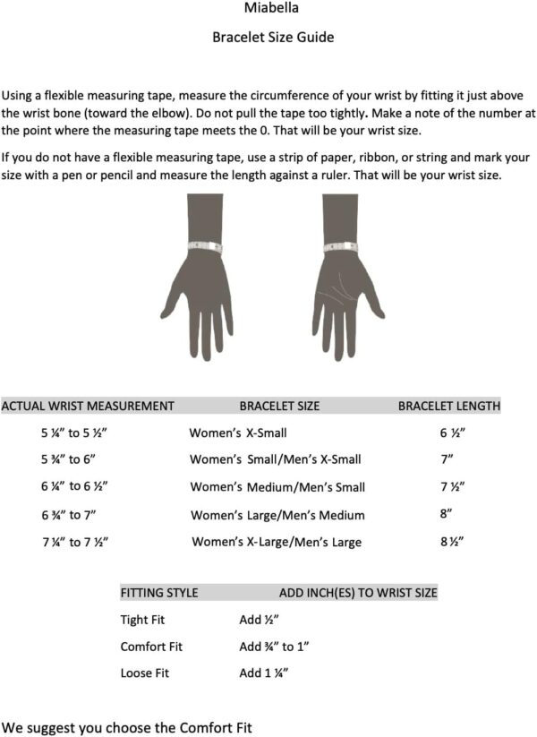 Miabella 925 Sterling Silver Byzantine Bracelet – Handmade Italian Women’s Jewelry