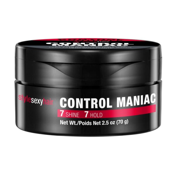 SexyHair Control Maniac Styling Wax – Strong Hold, Long-Lasting Shine & Definition for Medium to Coarse Hair