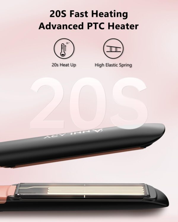 61lUIZNfpcL._AC_SL1500_.jpg 2-in-1 Hair Straightener & Curler – Titanium Ceramic Flat Iron, Ionic Technology for Smooth, Shiny Hair