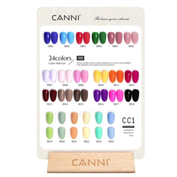 CANNI 30-Color Gel Nail Polish Set – Hema-Free Long-Lasting Manicure Kit for Home & Salon