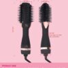 4-in-1 Ionic Blow Dryer Brush & Volumizer – Lightweight Titanium Hot Air Brush for Smooth, Frizz-Free Styling