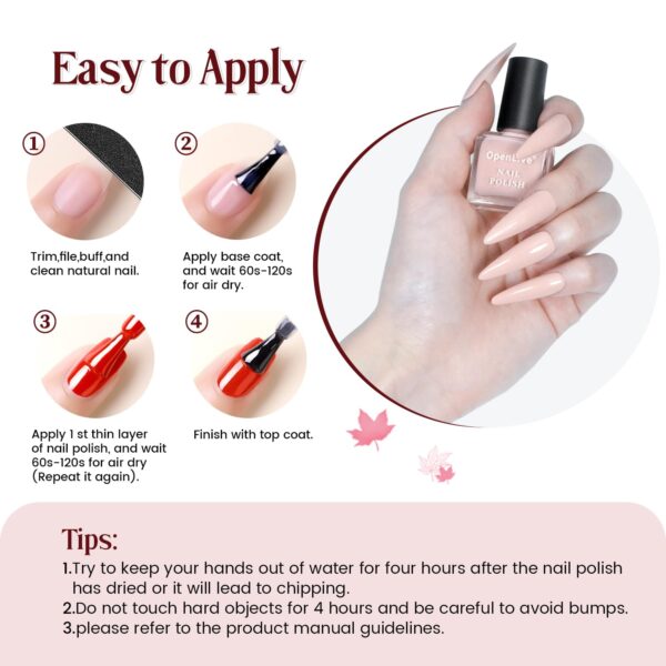 12-Piece Nail Polish Kit with 10 Colors + Base & Top Coat – Fast-Drying, Vibrant Shades | Perfect Gift for Women