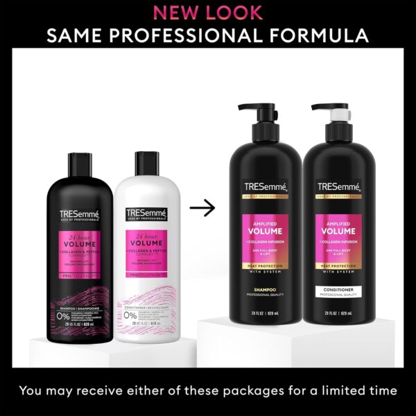 710ytxPK9NL._SL1500_.jpg TRESemmé Amplified Volume Shampoo & Conditioner with Collagen + Keratin Repair Mask – 3 Piece Volumizing Haircare Set