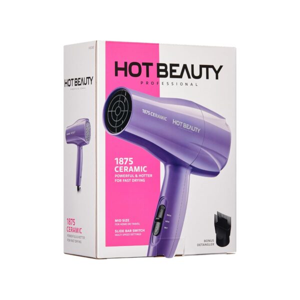 714YXs3QqQL._SL1500_.jpg 1875W Ceramic Hair Dryer – Fast Drying Blow Dryer with Comb & Detangler Attachments (Purple)