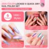 SAVILAND 6-Piece Ombre Nail Polish Set – Quick-Dry Pearl Colors for DIY Manicure