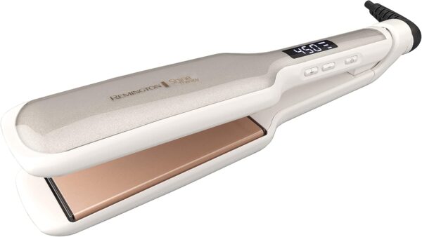 Remington Shine Therapy Hair Straightener – 2” Ceramic Flat Iron with Argan Oil & Keratin for Smooth, Shiny Hair