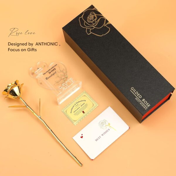 7187dsR54qL._AC_SL1500_.jpg 24K Gold Dipped Rose – Eternal Golden Rose Gift for Women, Anniversary, Birthday & Romantic Occasions