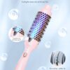 Wavytalk 1.5” Thermal Round Brush Negative Ion Heated Styling Brush for Smooth, Shiny Blowout Look (Pink)