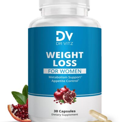 Weight Loss Pills for Women – Fat Burner & Appetite Suppressant – Metabolism Booster with Chromium, Green Tea & Guarana – 30 Capsules – Caffeine Anhydrous for Energy Support