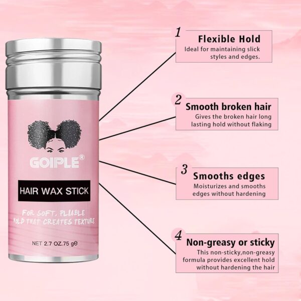 71DP515KnSL._SL1500_.jpg Edge Control Gel & Hair Wax Stick Set with Styling Tools – 24-Hour Strong Hold, Non-Flaking, Non-Greasy | For Black Hair, Wigs & All Hair Types